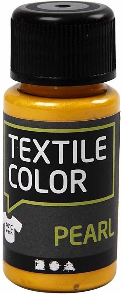 Textile Color, geel, pearl, 50ml [HOB-33680]